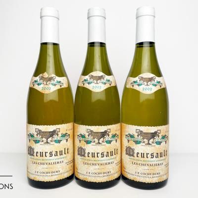 MEURSAULT LES CHEVALIERES 2002 - Coche Dury - 3 Bottles