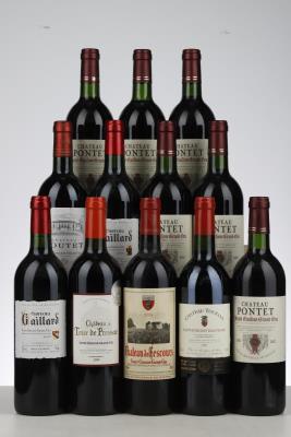 LOT BORDEAUX MIXED - Mc - 12 Bottles