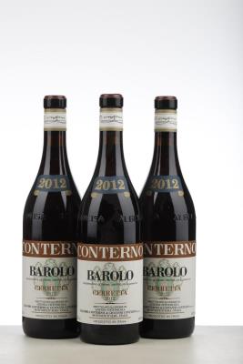 BAROLO CERRETTA 2012 - Giacomo Conterno - 3 Bottles