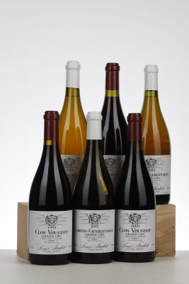 COLLECTION TERRES VIGNES ET RAISINS DU CORTON CHARLEMAGNE ET CLOS VOUGEOT 1999 - 2000 - 2001 - Louis Jadot - 1 Bottle - Owc 6