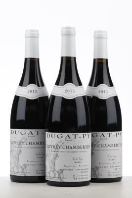 GEVREY CHAMBERTIN VIEILLES VIGNES 2015 - Bernard Dugat Py - 3 Bottles