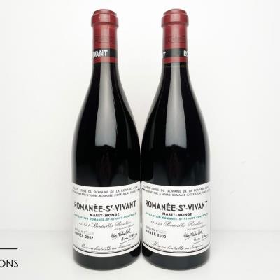ROMANEE ST VIVANT 2002 - Domaine de la Romanee Conti - 2 Bottles