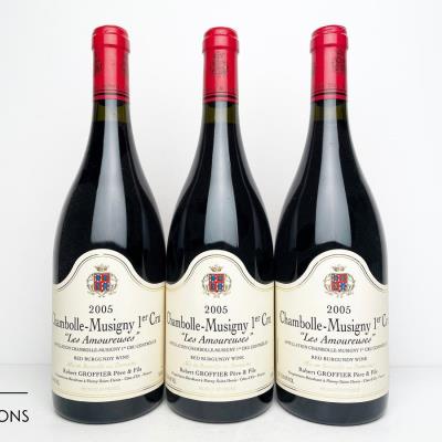 CHAMBOLLE MUSIGNY LES AMOUREUSES 2005 - Robert Groffier Pere & Fils - 3 Bottles