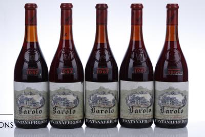 BAROLO 1967 - Fontanafredda - 5 Bottles