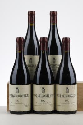 VOLNAY SANTENOTS DU MILIEU 1993 - Comtes Lafon - 5 Bottles