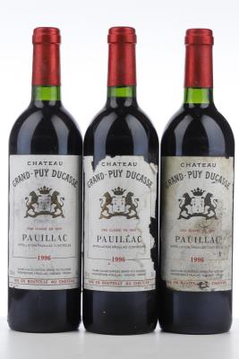 GRAND PUY DUCASSE 1996 - Mc - 3 Bottles