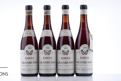 BAROLO GRANBUSSIA BRICCO COLONNELLO 1974 - Aldo Conterno - 4 Bottles