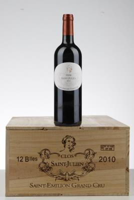 CLOS ST JULIEN 2010 - Mc - 10 Bottles - Owc 12