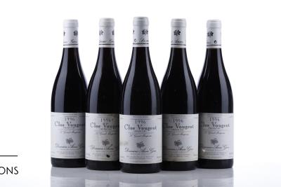 CLOS VOUGEOT LE GRAND MAUPERTUI 1996 - Anne Gros - 5 Bottles