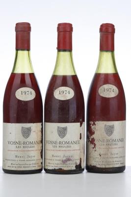 VOSNE ROMANEE LES BRULEES 1974 - Henri Jayer - 3 Bottles