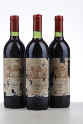 BEAUSEJOUR DUFFAU LAGARROSSE 1983 - Mc - 3 Bottles