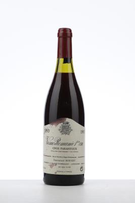 VOSNE ROMANEE CROS PARANTOUX 1993 - Emmanuel Rouget - 1 Bottle