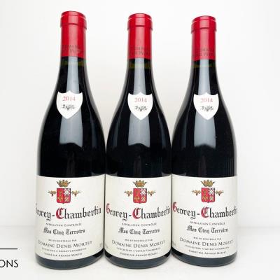GEVREY CHAMBERTIN MES CINQ TERROIRS 2014 - Denis Mortet - 3 Bottles