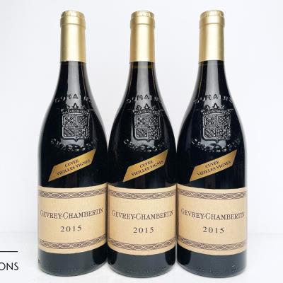 GEVREY CHAMBERTIN VIEILLES VIGNES 2015 - Philippe Charlopin - 3 Bottles
