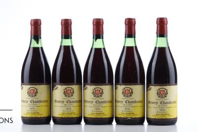 GEVREY CHAMBERTIN LES CAZETIERS 1976 - Jean Sanders - 9 Bottles