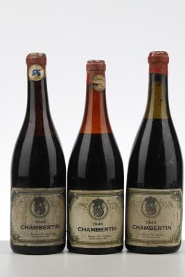 CHAMBERTIN 1945 - L. Moreau - 3 Bottles