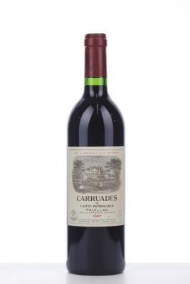 CARRUADES DE LAFITE ROTHSCHILD 1987 - Mc - 1 Bottle