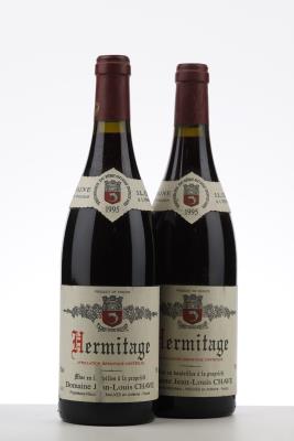 HERMITAGE ROUGE 1995 - Jean Louis Chave - 2 Bottles