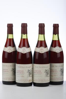 CORTON RENARDES 1984 - Marius Delarche - 4 Bottles