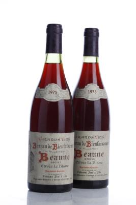 BEAUNE GREVES CUVEE LE BLANC 1978 - Labaume Aine - 2 Bottles