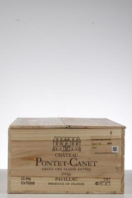 PONTET CANET 2016 - Mc - 12 Bottles - Owc 12