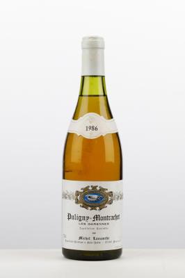 PULIGNY MONTRACHET LES GARENNES 1986 - Michel Lamanthe - 1 Bottle