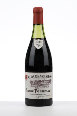 CLOS VOUGEOT 1929 - Pierre Ponelle - 1 Bottle