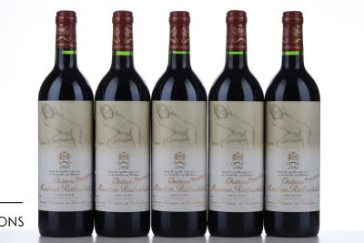 MOUTON ROTHSCHILD 1993 - 5 Bottles