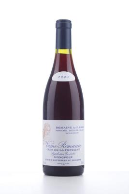 VOSNE ROMANEE CLOS DE LA FONTAINE 2001 - A.F. Gros - 1 Bottle