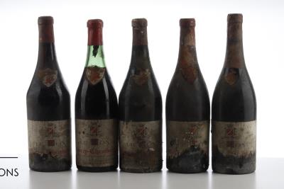 GEVREY CHAMBERTIN 1955 - Leroy - 5 Bottles