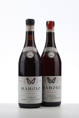 BAROLO BUSSIA SOPRANA 1983 - Conterno Aldo - 2 Bottles