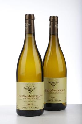 2014 PULIGNY MONTRACHET CHAMPS GAINS - 2014 PULIGNY MONTRACHET FOLATIERES - Francois Carillon - 2 Bottles
