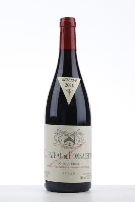 CHATEAU DE FONSALETTE SYRAH 2010 - Reynaud - 1 Bottle