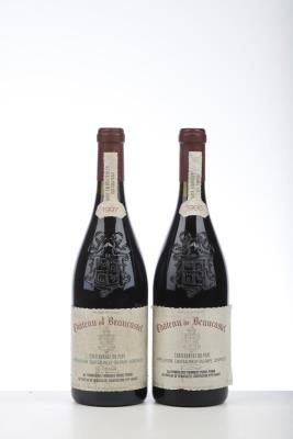 CHATEAUNEUF DU PAPE BEAUCASTEL 1*1996 + 1*1997  - Beaucastel - 2 Bottles