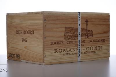 RICHEBOURG Domaine de la Romanee Conti 2012 - 6 Bottles in Owc 6