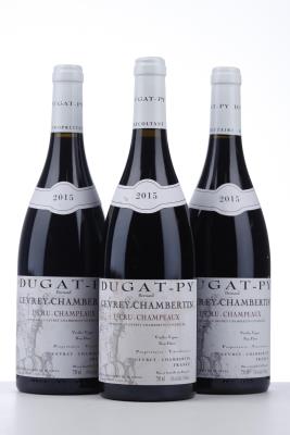 GEVREY CHAMBERTIN CHAMPEAUX TRES VIEILLES VIGNES 2015 - Bernard Dugat Py - 3 Bottles
