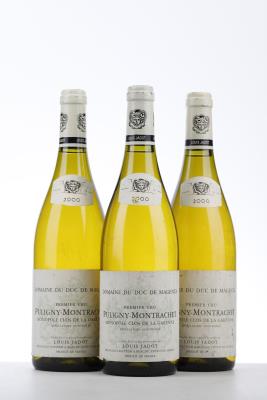 PULIGNY MONTRACHET CLOS DE LA GARENNE 2000 - Louis Jadot - Domaine Duc de Magenta - 3 Bottles