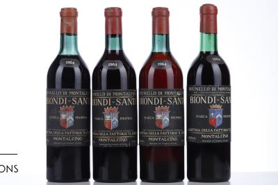 BRUNELLO DI MONTALCINO IL GREPPO 1964 - Biondi Santi - 4 Bottles