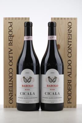 BAROLO BUSSIA CICALA 2005 - Aldo Conterno - 2 Magnums - Owc 1