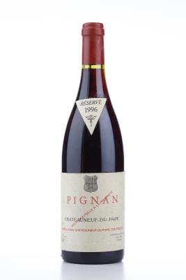 CHATEAUNEUF DU PAPE PIGNAN 1996 - Reynaud - 1 Bottle