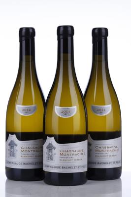 CHASSAGNE MONTRACHET BLANC BLANCHOT DU DESSUS 2014 - Jean Claude Bachelet - 3 Bottles