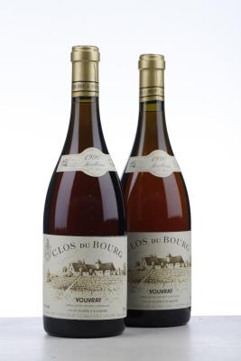 VOUVRAY CLOS DU BOURG 1 ER TRIE MOELLEUX 1990 - Huet - 2 Bottles