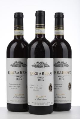 BARBARESCO RABAJA 2015 - Bruno Giacosa - 3 Bottles
