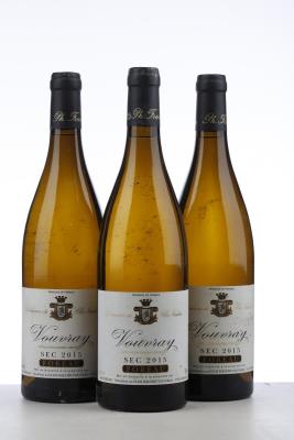 VOUVRAY SEC DOMAINE DU CLOS NAUDIN 2015 - Philippe Foreau - 3 Bottles