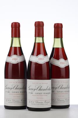 GEVREY CHAMBERTIN LAVAUX ST JACQUES 1982 - Tortochot - 3 Bottles