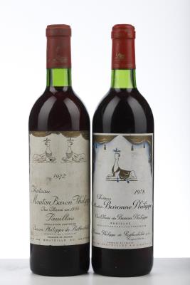 MOUTON BARONNE PHILIPPE 1*1978 + 1*1972  - Mc - 2 Bottles