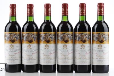 MOUTON ROTHSCHILD 1987 - 10 Bottles - Owc 12