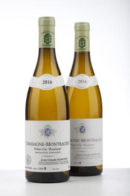 CHASSAGNE MONTRACHET BLANC BOUDRIOTTE 2016 - Ramonet - 2 Bottles