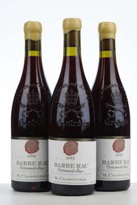 CHATEAUNEUF DU PAPE BARBE RAC 2015 - Chapoutier - 3 Bottles - Owc 3