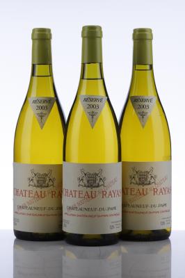 CHATEAUNEUF DU PAPE BLANC RAYAS 2003 - Reynaud - 3 Bottles